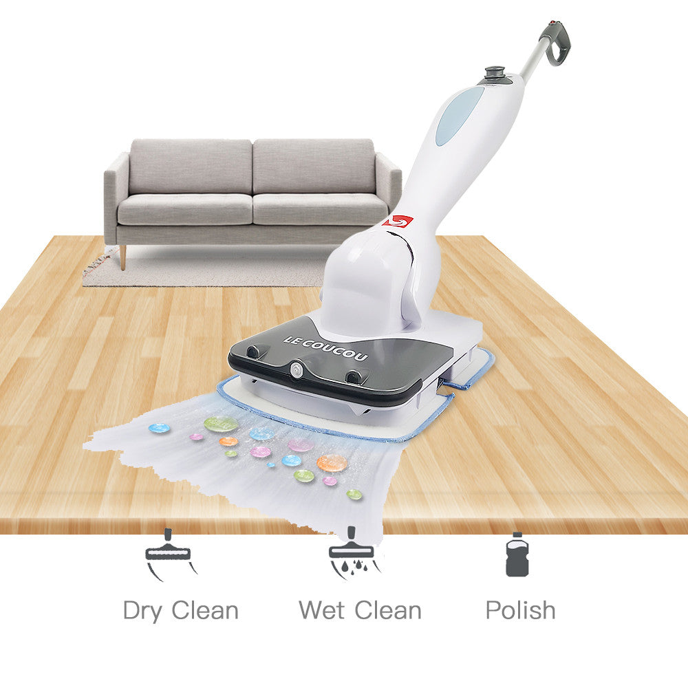 Le Coucou SC-168 Sonic Multi Clean Cordless Electric Floor and Carpet Vibration Power Spray Mop, Hardfloor Cleaner Automatic Sweeper
